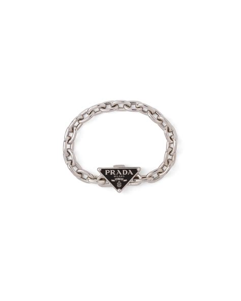 prada logo bracelet|prada symbole bracelet.